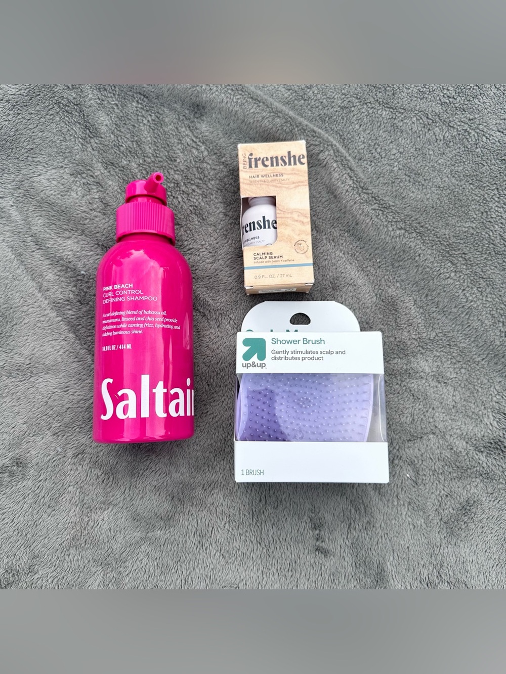 NWT Haircare Bundle - Saltair Shampoo, Scalp Brush, & Frenshe Scalp Serum